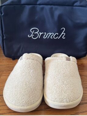 BRUNCH cream slippers